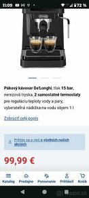 Kávovar  De'Longhi EC230BK  expresso a kapučíno