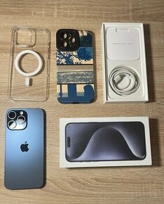 Apple iPhone 15 Pro Max Blue Titanium 256GB ❗️AKO NOVÝ❗️