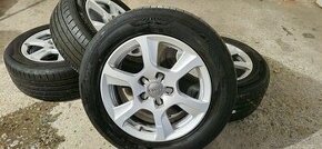 Predám alu. disky Audi 5x112 R16 + Letné pneu 225/55 R16 - 1