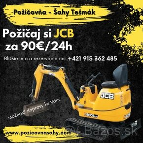 Výkopové práce / Prenájom stroja JCB - región Šahy a okolie