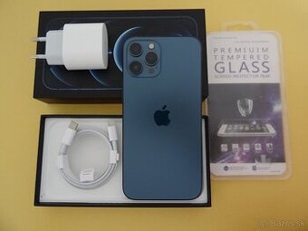 iPhone 12 PRO MAX 128GB BLUE - ZÁRUKA 1 ROK - 100% BATERIA