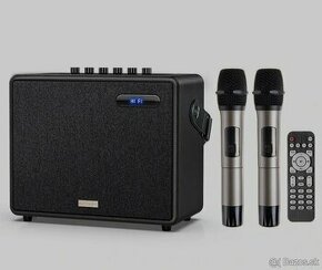 Reproduktor s mikrofónom  +bluetooth+ USB +2x mikrofóny - 1