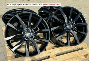 R21 5x112 (66,45) MAK KOLN 9.5J ET31 MATT BLACk 21" 21ky