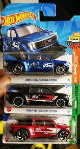 Hotwheels 3 x Ford 150 Lightning custom