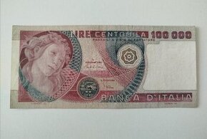 Bankovka Lire Centomila