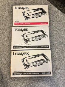 Lexmark 20K1403 a 20K0501 originálne tonery