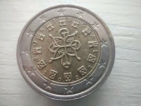 2 EURO minca Portugalsko 2002