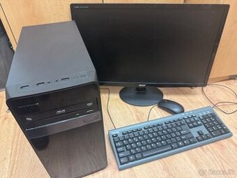 Pc zostava + monitor + klávesnica + myš - 1