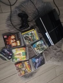 Rezervovane - Playstation 3 Fat, + ovládač, hry