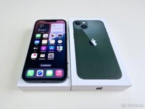 APPLE IPHONE 13 125GB GREEN Baterka 100%