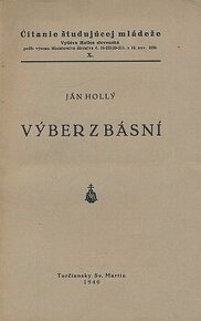 Výber z básní-Ján Hollý