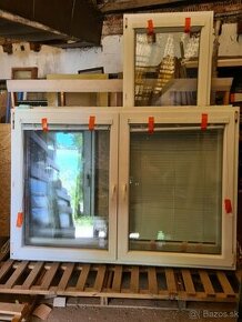 Predám starsie PVC plastové okná s izolacnym 2 sklom