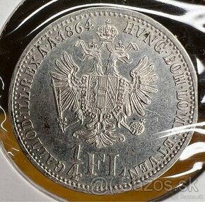 Predám 1/4 Florin 1864 A