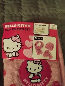 Hello Kitty set čiapka,šal, rukavice