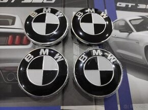 Stredove krytky diskov BMW cierno biele