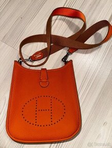 Hermes mini Evelyne v ikonickej oranžovej plus konik - 1