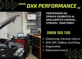 Softvérové úpravy RJ, chiptuning, DPF, EGR, ADBLUE