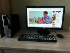 PC zostava Dell Optiplex 960 + ASUS 24" FullHD LCD monitor