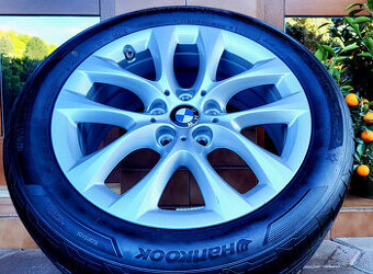 alu R17 5x112, senzory tlaku, letné pneu 205/55, orig. BMW 2