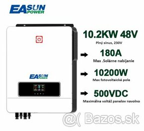 Predám nový hybridný menič Easun 10Kwh s WIFI