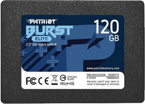 Patriot Burst Elite, SSD, 2,5", 120GB