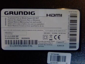 PredamLCD Grundig 55LVX8000 smart wifi /139cm/