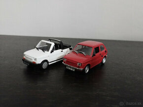 2x Legendarne automobily čssr polski Fiat 126p  1:43 , 1/43 - 1