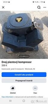 Predám kompresor 2 piestovi