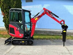 minibager Yanmar SV15VT rypadlo s hydraul. búracím kladivom