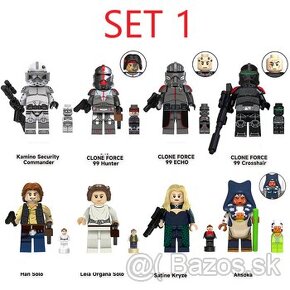 Rôzne figúrky Star Wars 6 (8ks) typ lego - nové