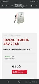 Lifepo4 48v 20a