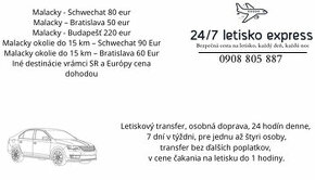 Letiskový Transfer, odvoz, doprava