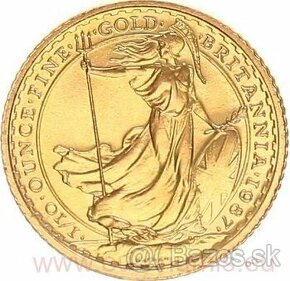 REZERVOVANE Zlata minca 1/10 oz 10 Pound Britannia 1. ročník