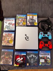 Playstation 4 SLIM 1TB, limit GT sport + 8 ks hier