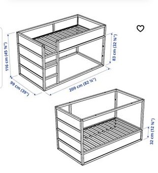 predam postel kura, ikea - 1