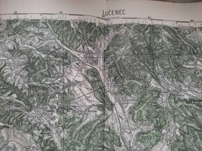 Stara mapa  originál z I. ČSR  - Lučenec 1935 - 1