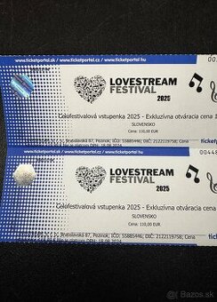 Lovestream celofestivalová vstupenka