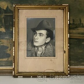 Portrét Muža -zarámovaný r.1950. - 1