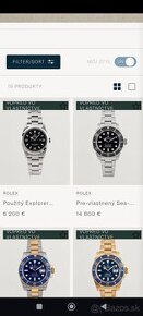 Predám hodinky rolex