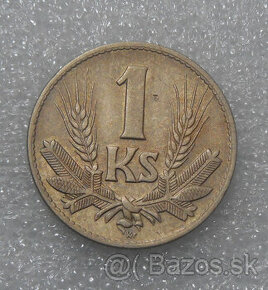 Mince: 1 Koruna 1942 varianta - Slovenský štát 1939-1945 - 1