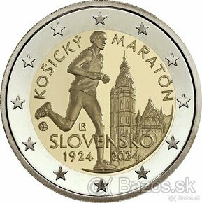 Predám 2 Euro Slovensko 2024 Maratón - proof / UNC