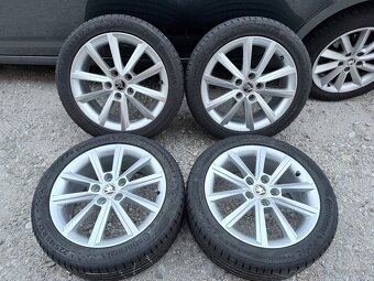 5x112 R17 original Skoda Octavia 3 TERON letné pneu 6.5mm