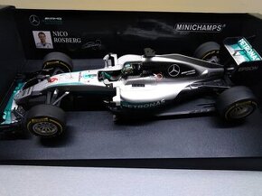 MERCEDES AMG F1 W07 HYBRID 2016 NICO ROSBERG MINICHAMPS 1:18