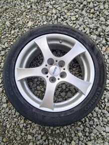 16" alu ŠKODA,VW,SEAT + 215/45 16 letné. - 1