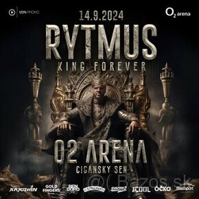 Rytmus king forever - VIP Experience lístky - 3ks + parking