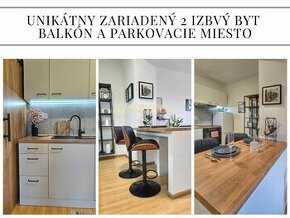 UNIKÁTNY ZARIADENÝ 2 IZBOVÝ BYT S BALKÓNOM, ZLATÝ POTOK