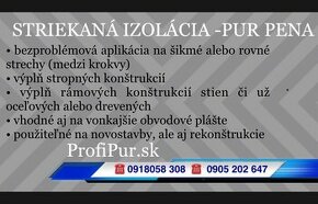 Striekaná izolácia -pur pena.ProfiPur.sk