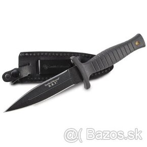 Nôž H.R.T. Boot Knife, Black Blade,Leather Sh Smith & Wesson