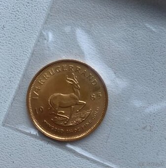 Zlatá minca 1/4oz Krugerrand 1985