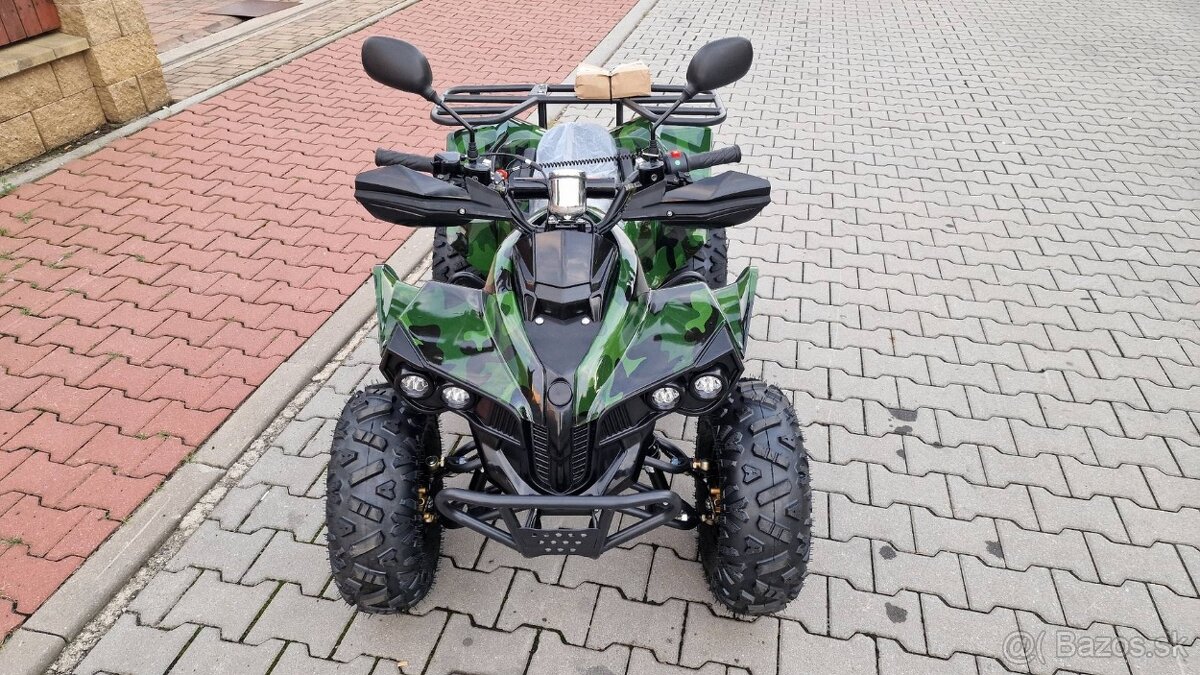 Dětská čtyřtaktní čtyřkolka ATV Warrior DELUX 125ccm zelená